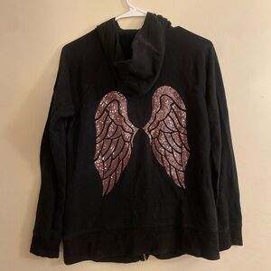 Y2K Victoria’s Secret Angel Wings Zip Up Hoodie
